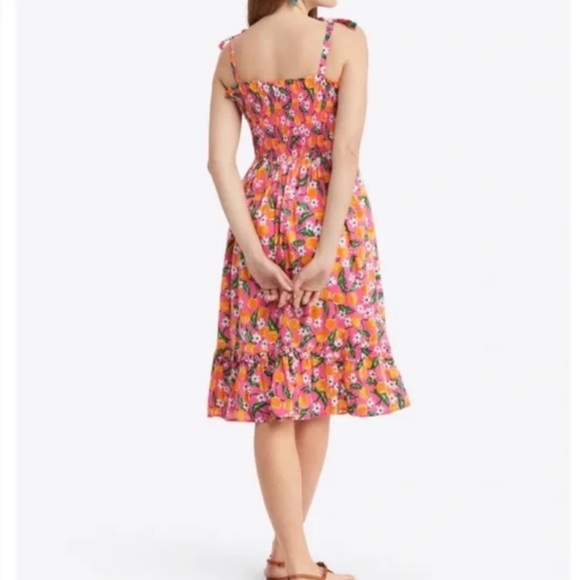 Draper James Midi Orange Blossom Taylor Dress 🍊NWT - Picture 2 of 7